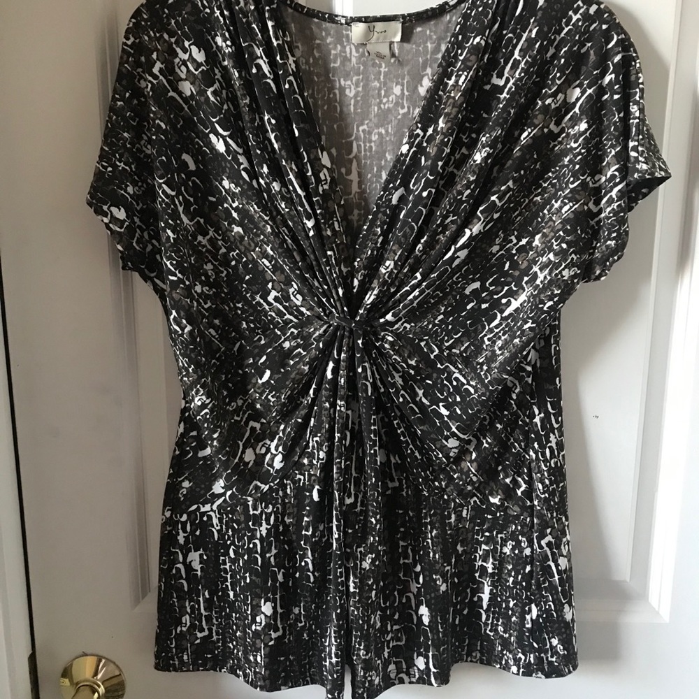 Yvos Short Sleeve Multi-Print Top
